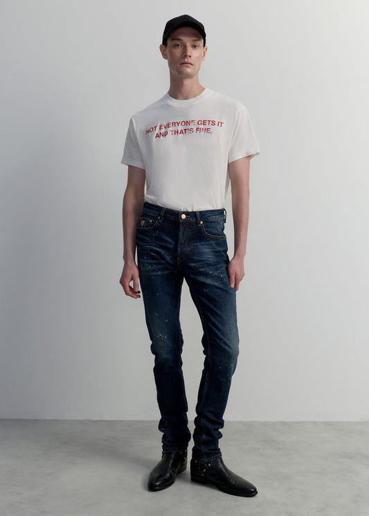 BLUE WASHED SKINNY JEANS