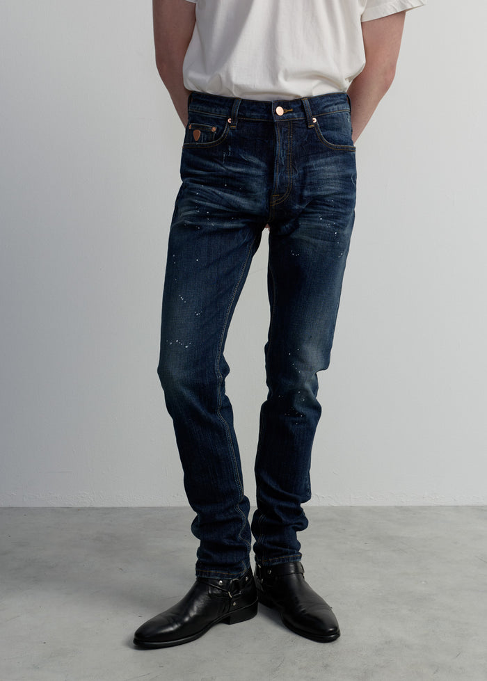 BLUE WASHED SKINNY JEANS