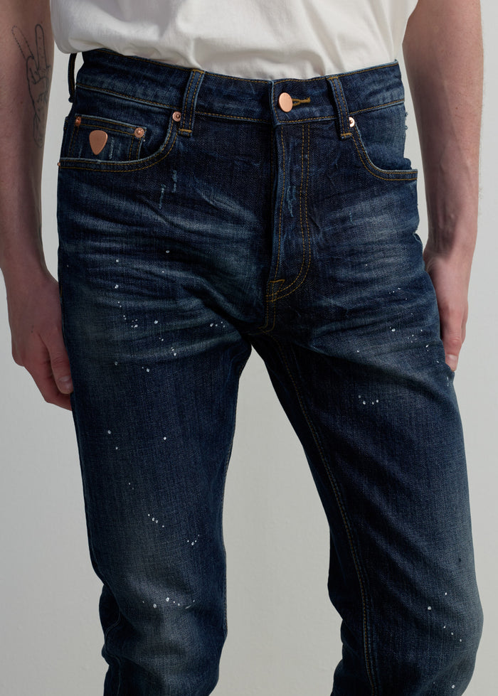 BLUE WASHED SKINNY JEANS