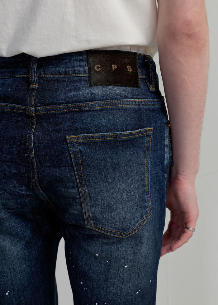 BLUE WASHED SKINNY JEANS
