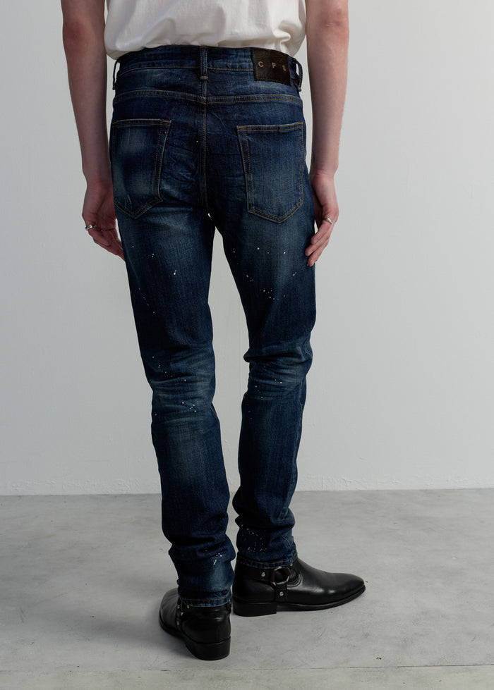BLUE WASHED SKINNY JEANS