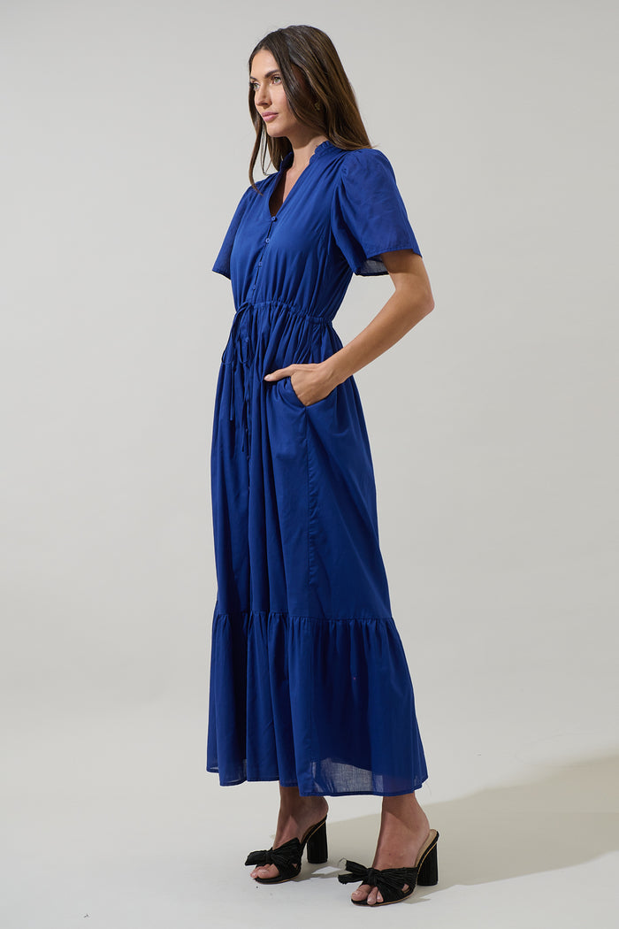 Bluebell Button Down Maxi Dress