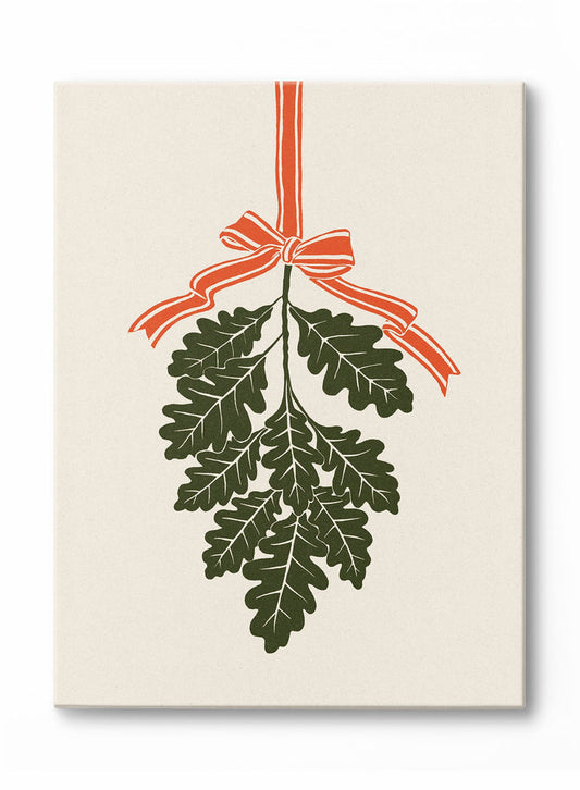 Branch and Bow Red, Canvas