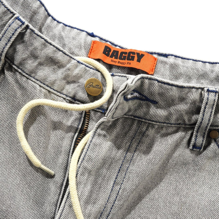 Butter Goods Encounter Denim Jeans Washed Soft Grey