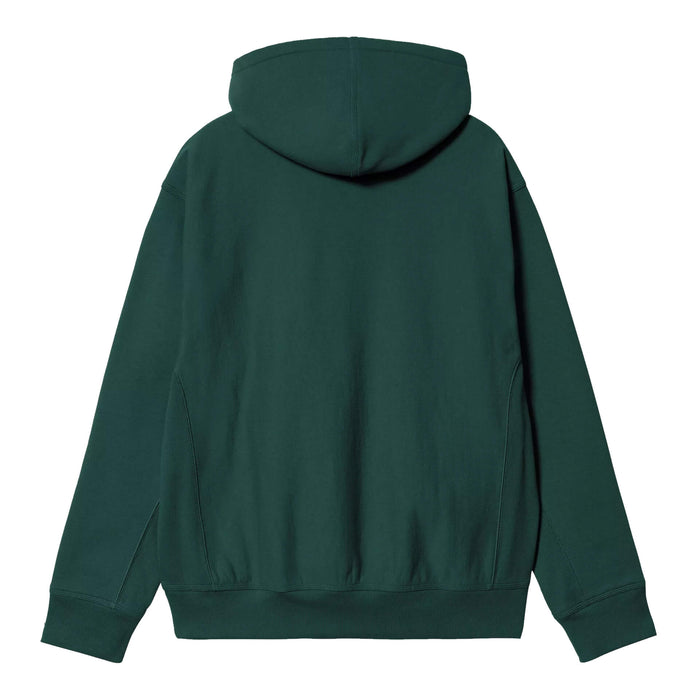 Carhartt WIP American Script Hoodie Dark Fir