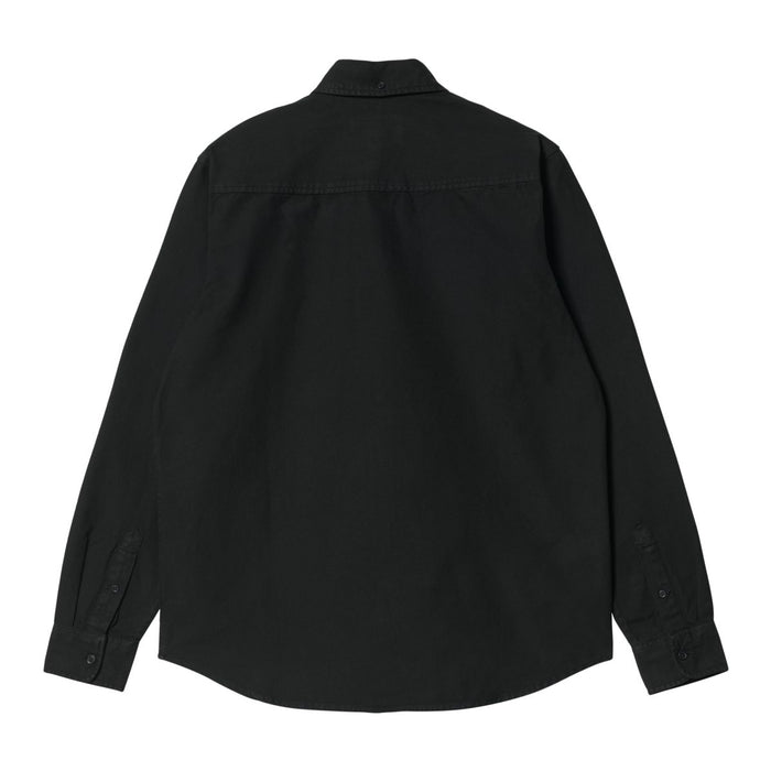 Carhartt WIP Bolton Hemd Black Garment Dyed