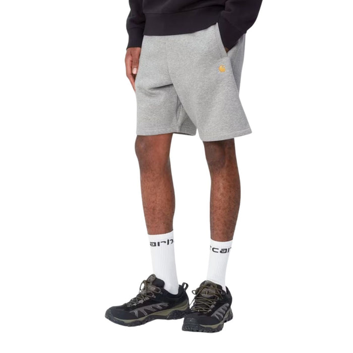 Carhartt WIP Chase Sweat Short Grey Heather/Gold