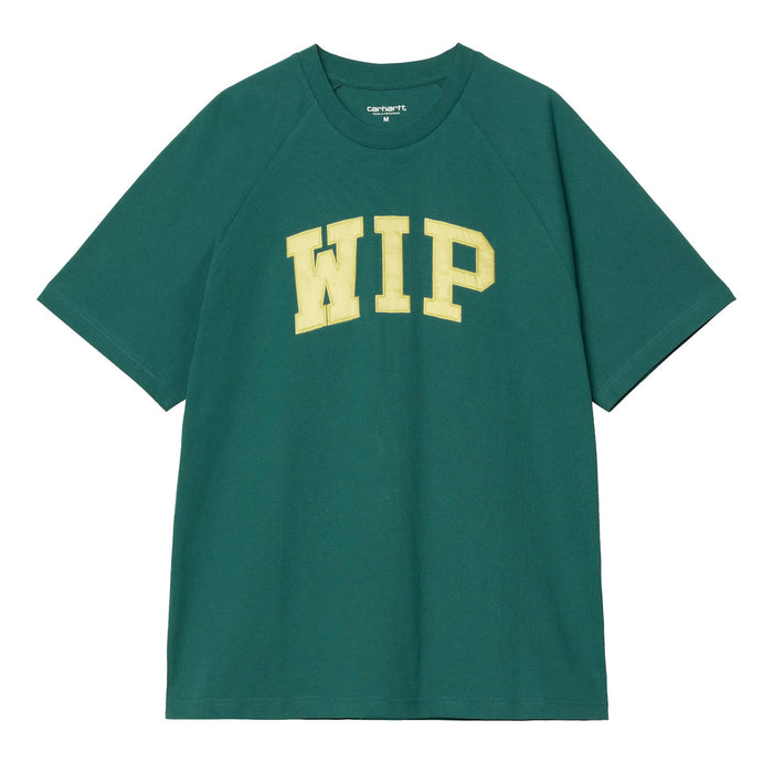 Carhartt WIP Logo T-Shirt Rainforest / Air Yellow