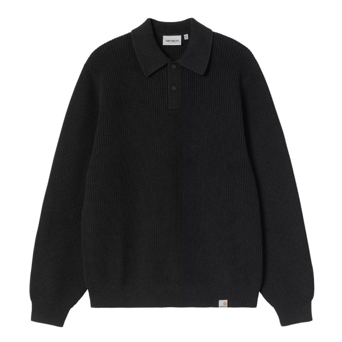 Carhartt WIP Miles Polo Black