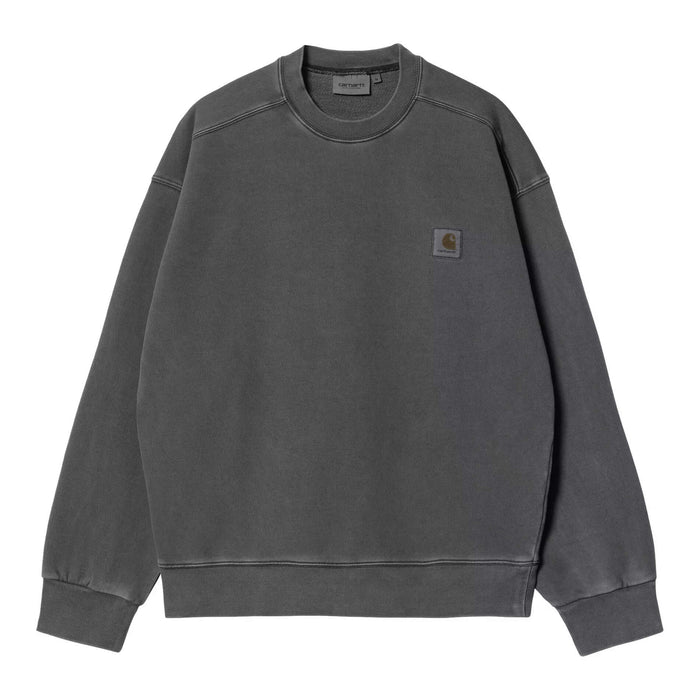Carhartt WIP Nelson Sweat Crewneck Black Garment Dyed