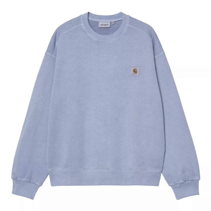 Carhartt WIP Nelson Sweat Crewneck Gentle Blue Garment Dyed