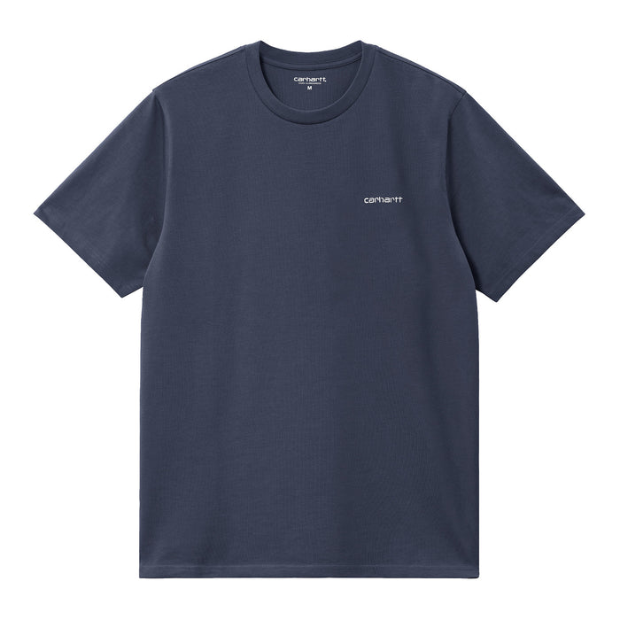 Carhartt WIP Script Embroidery T-Shirt Air Force Blue
