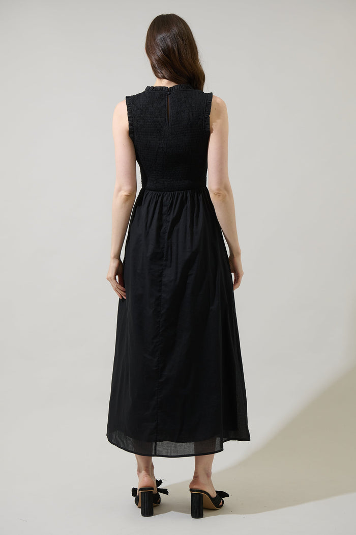 Cecil Smocked Midi Dress