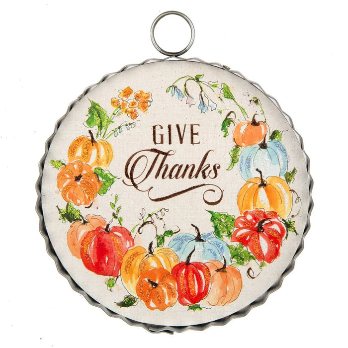 "Give Thanks" Pumpkin Wreath