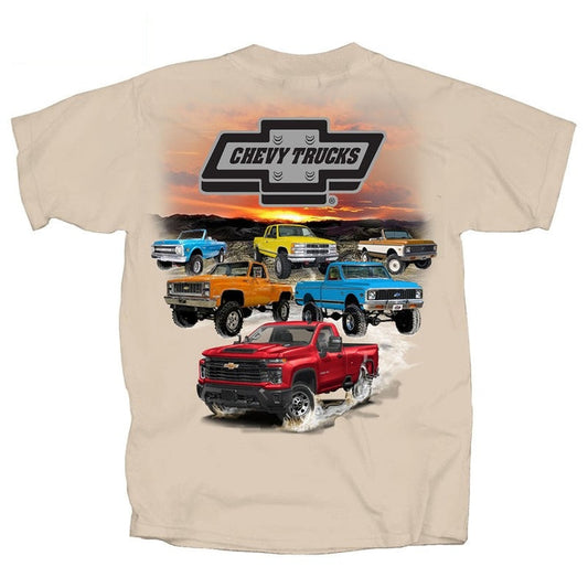 Chevy Off Road Trucks T-Shirt (Tan)