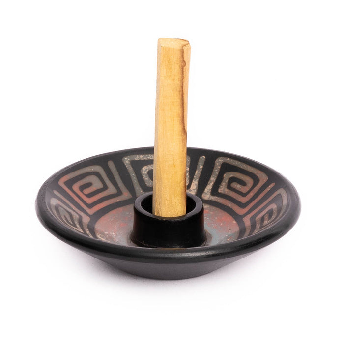 Chulucanas Ceramics Palo Santo Holder | Brown