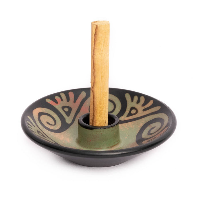 Chulucanas Ceramics Palo Santo Holder | Brown