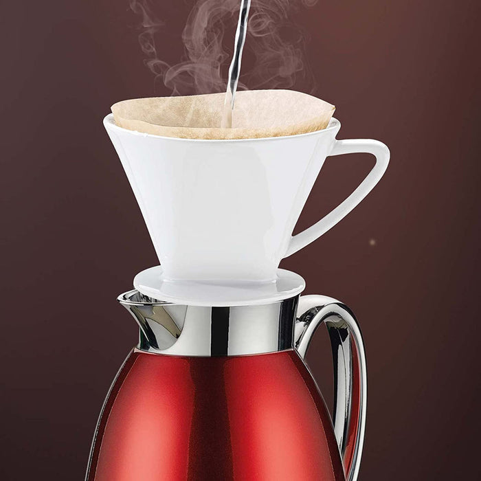 Cilio Venezia 1 Liter Insulated Flask, Stainless Steel Red