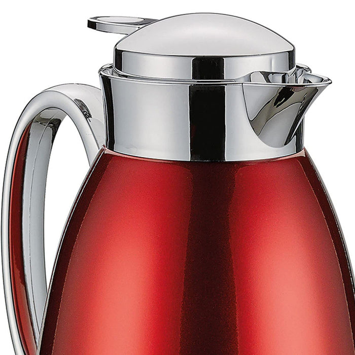 Cilio Venezia 1 Liter Insulated Flask, Stainless Steel Red