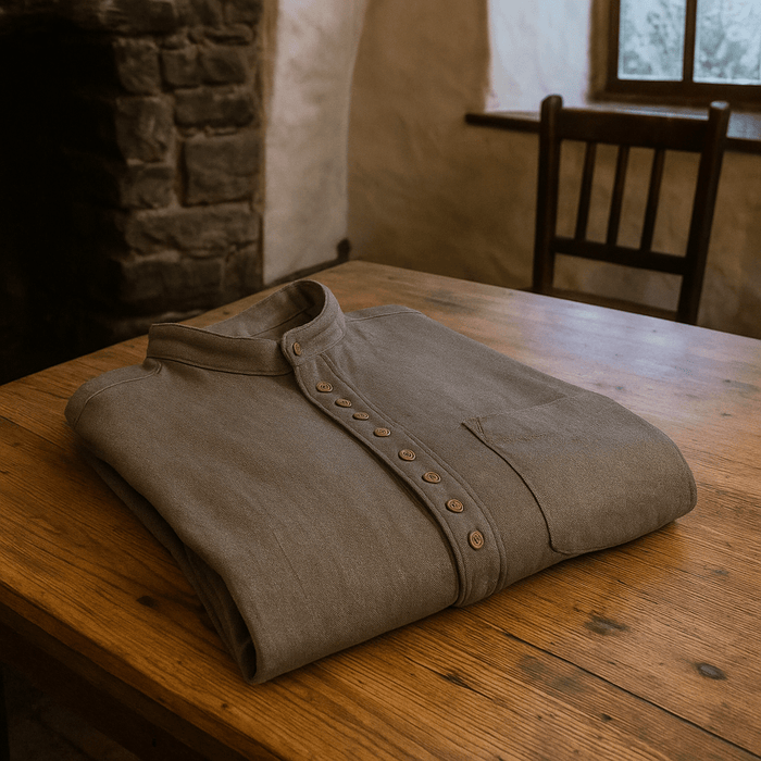 Civilian Grey Irish Grandfather Shirt