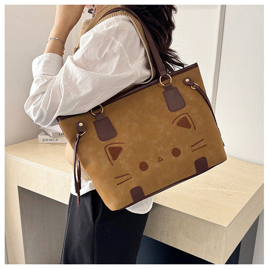 CL1672 -  Korean Classic Brown Kitty Bag