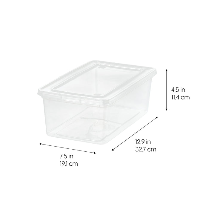 Clear Storage Box - 6 QT 6PC - IRIS USA