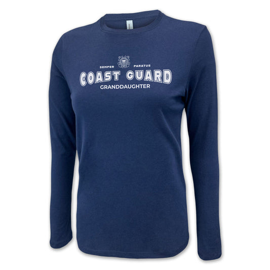 Coast Guard Granddaughter Women's Long Sleeve T-Shirt (Navy)