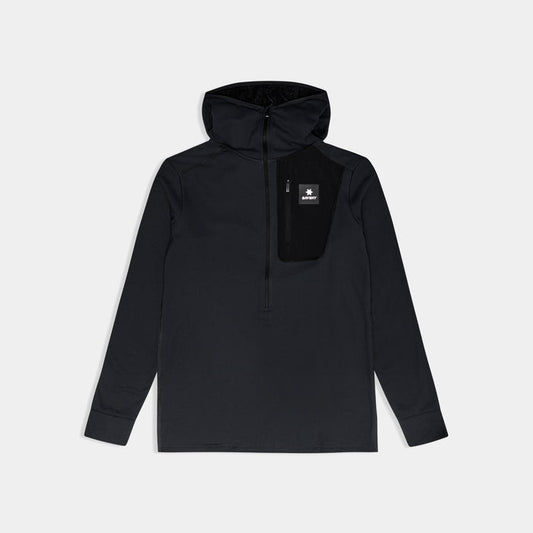 Saysky Combat Half Zip Fleece Hoodie Black 901 SM35001