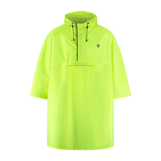 Rogelli Core regenponcho unisex fluor voorkant.
