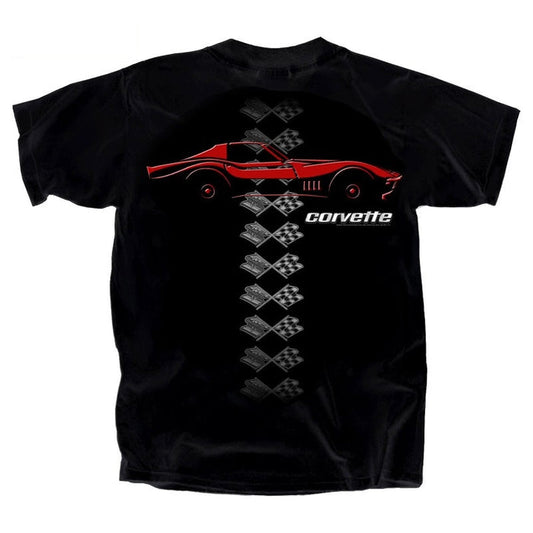 Corvette Vette 69 Spine T-Shirt (Black)