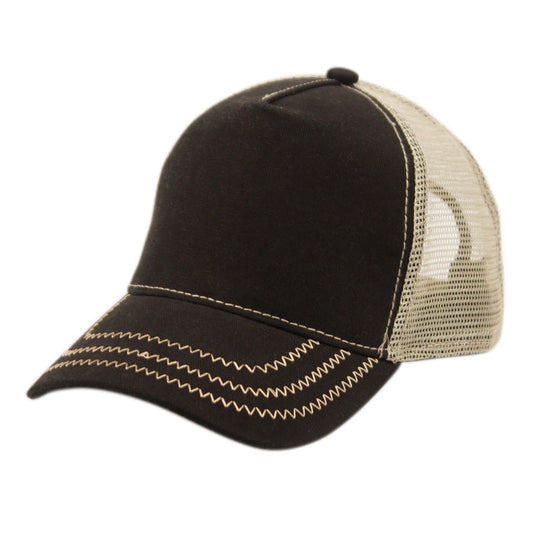 COTTON CANVAS TRUCKER CAP - 3 COLORS AVAILABLE