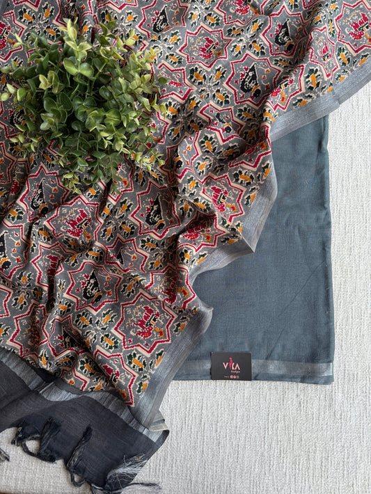 Cotton linen salwar suit material