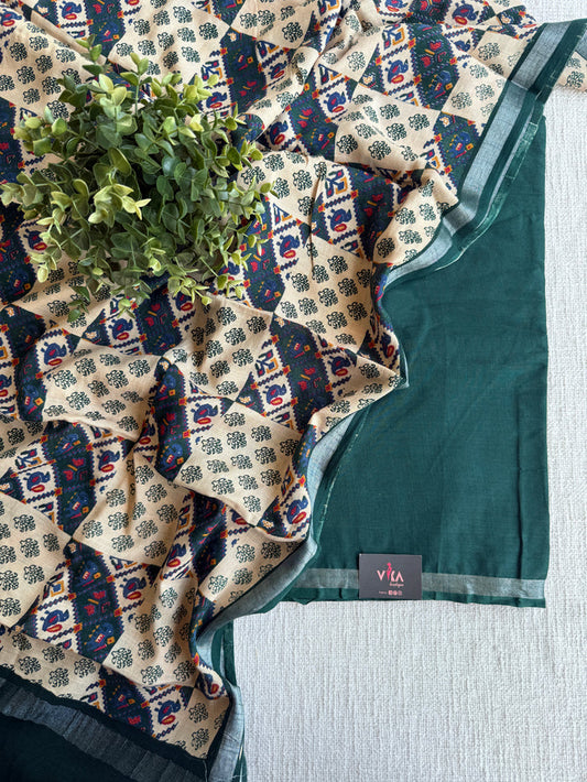 Cotton linen salwar suit material