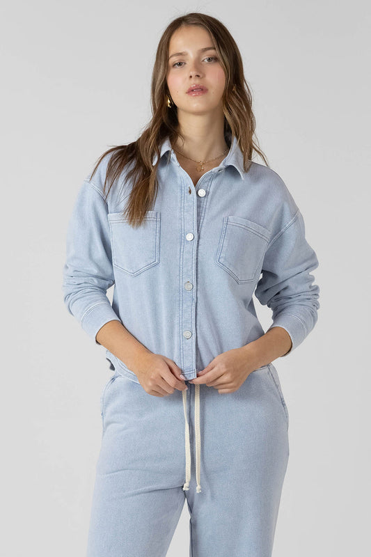 WASHED LIGHT BLUE