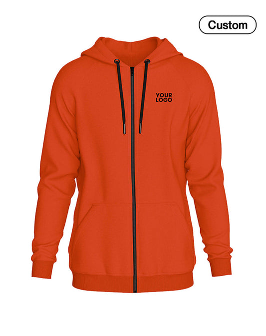 Custom Full-Zip Hoodie - Solid Design - Personalized Gear - UNISWIFT USA