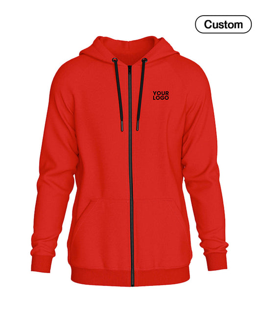 Custom Full-Zip Hoodie - Solid Style - Personalized Sweatshirt - UNISWIFT USA