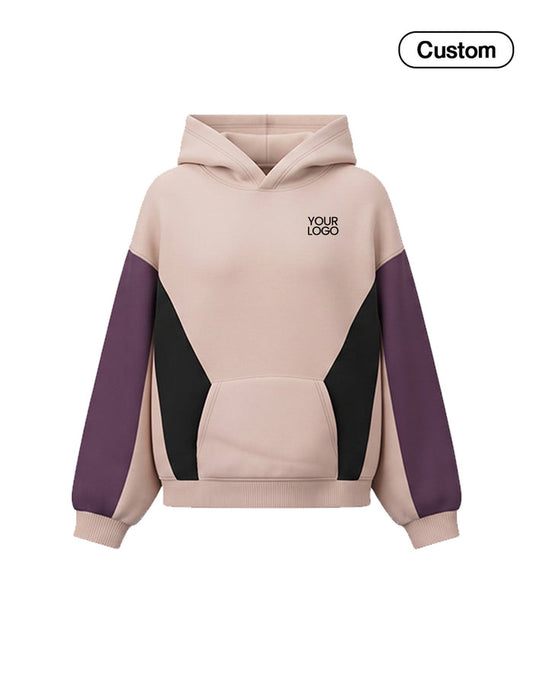 Custom Premium Hoodie - Angular Color Block Design - Personalized - UNISWIFT USA