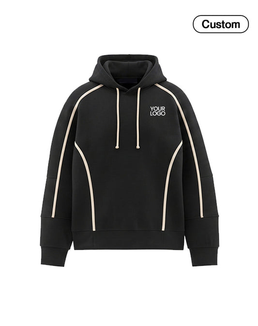 Custom Premium Hoodie - Black Accent Design - Personalized Pullover - UNISWIFT USA