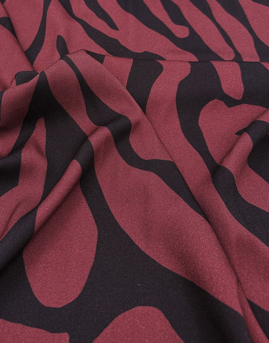 Damson Contour Light & Lush Viscose Fabric