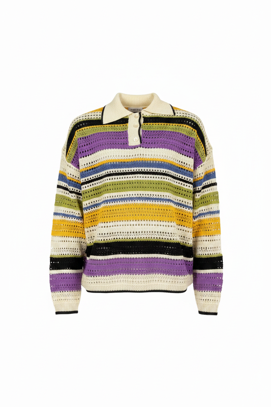 Davey Knit Sweatshirt — knitwear in pink | CRUX