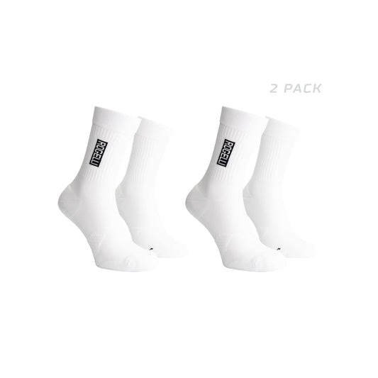 Rogelli Distance 2-pack hardloopsokken wit.