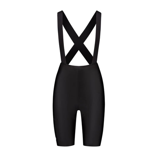Rogelli Distance II korte fietsbroek dames zwart voorkant.