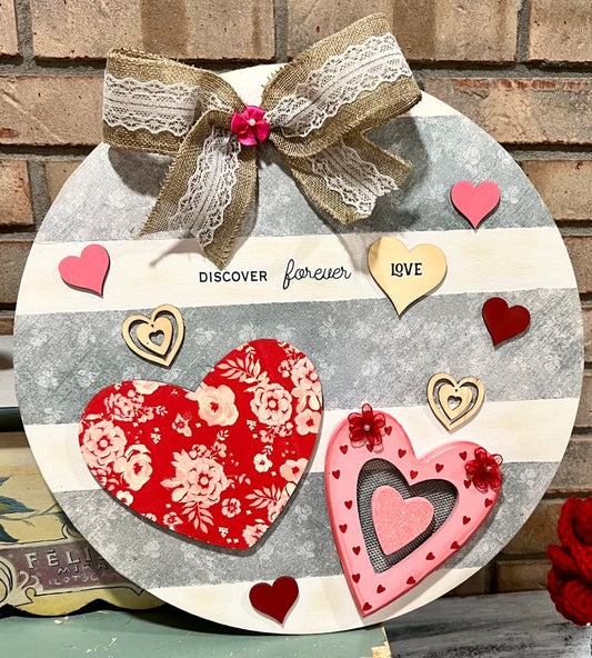 DIY Home Decor - “Discover Forever Love” Door Hanger/Wall Art