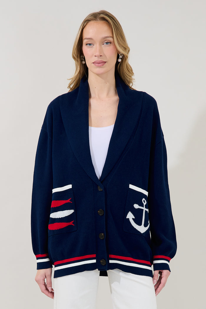 Dockside Shawl Collar Cardigan