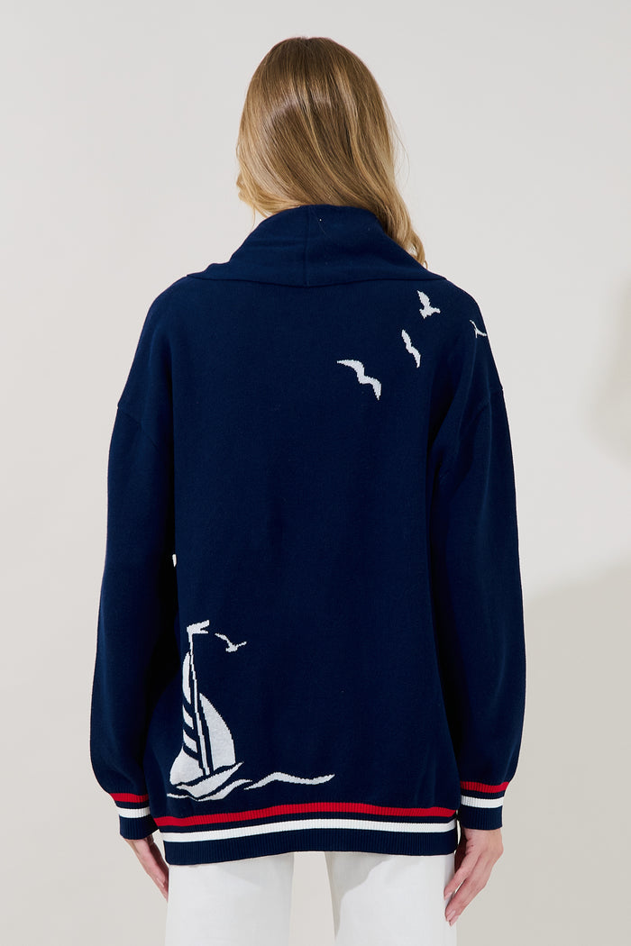 Dockside Shawl Collar Cardigan