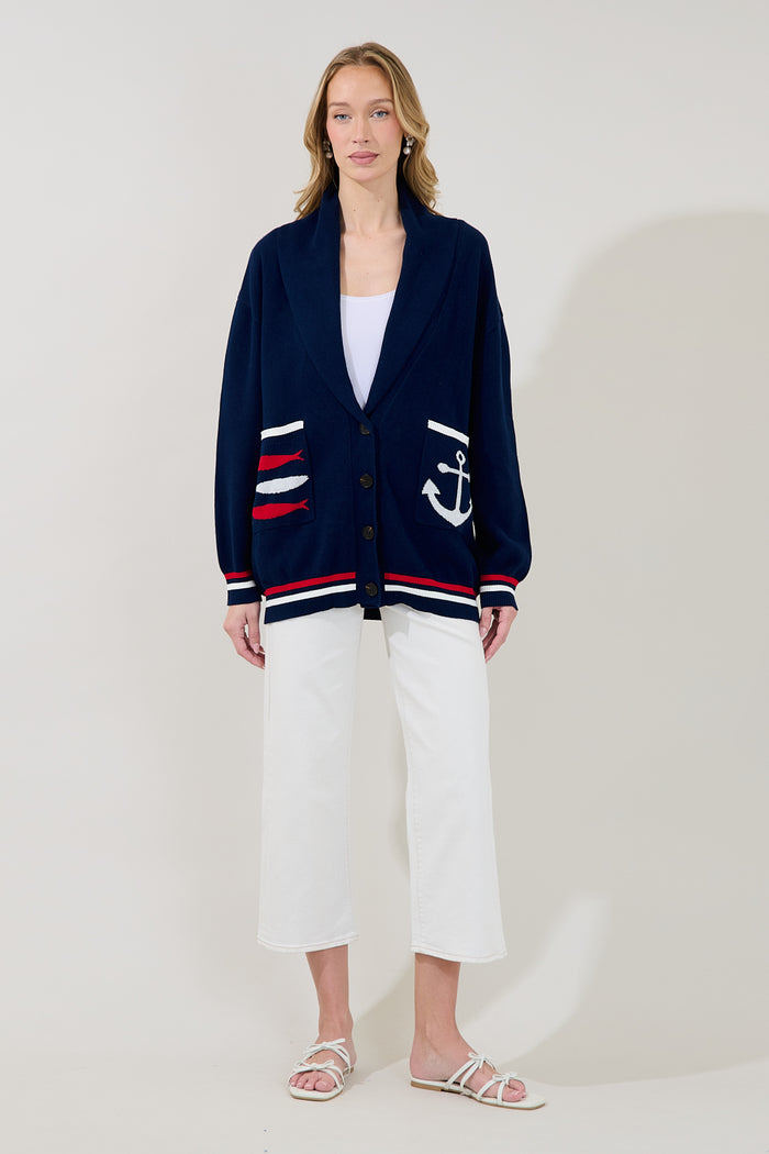 Dockside Shawl Collar Cardigan
