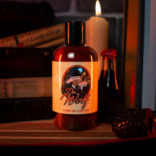 Dr. Wolf - Body Wash - Fresh Blueberries, Warm Tobacco, and Aged Mahogany