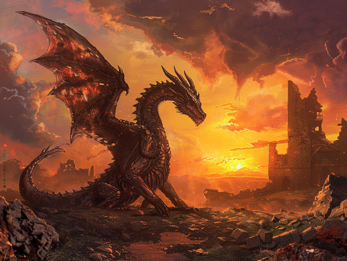 Dragon In A Desolate Wasteland