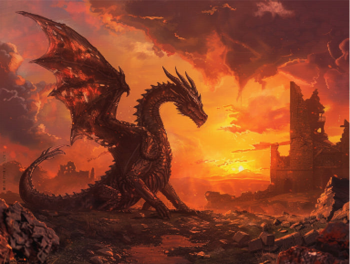 Dragon In A Desolate Wasteland