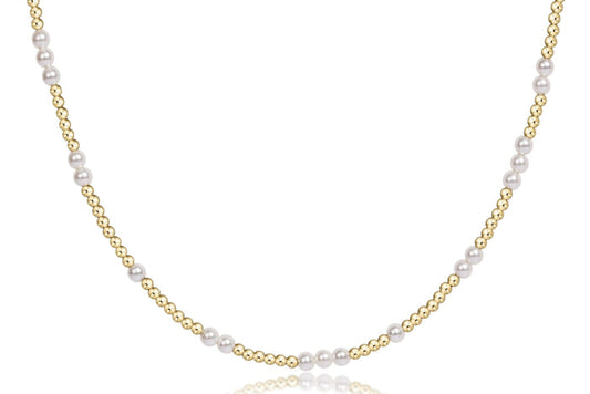 enewton |  choker beaded - hope unwritten pearl 3mm